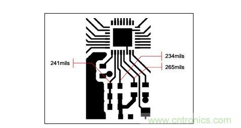 一個緊湊的PCB布局，寄生效應會對電路產(chǎn)生影響。