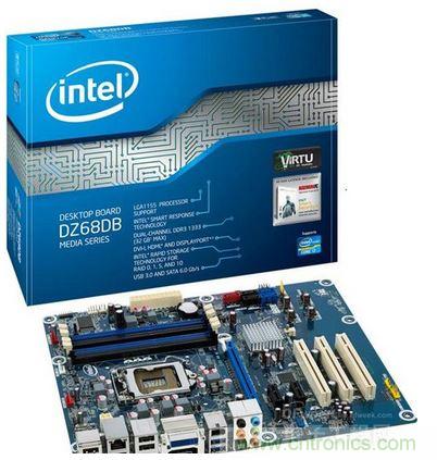 采用藍色PCB的Intel高端主板&mdash;&mdash; DZ68DB