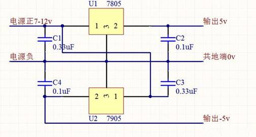 一個正負5v穩(wěn)壓電源的簡單制作 一個正負5v穩(wěn)壓電源的簡單制作