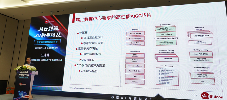芯原汪志偉：芯原IP、平臺、軟件整套解決方案，助力AIGC算力進一步升級